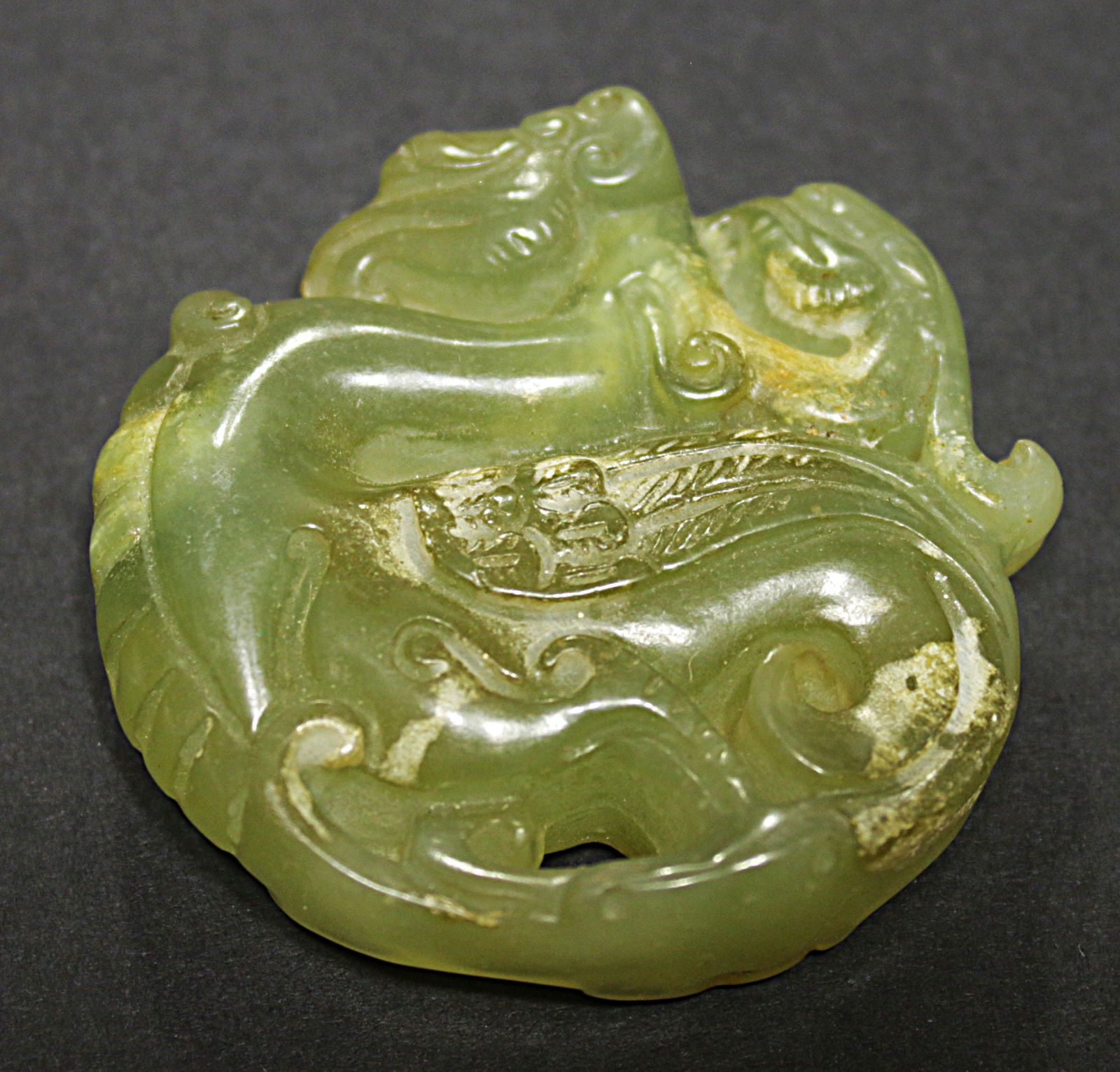 China Handcarved Jade MingGuo period 49 gr (1 of 3)