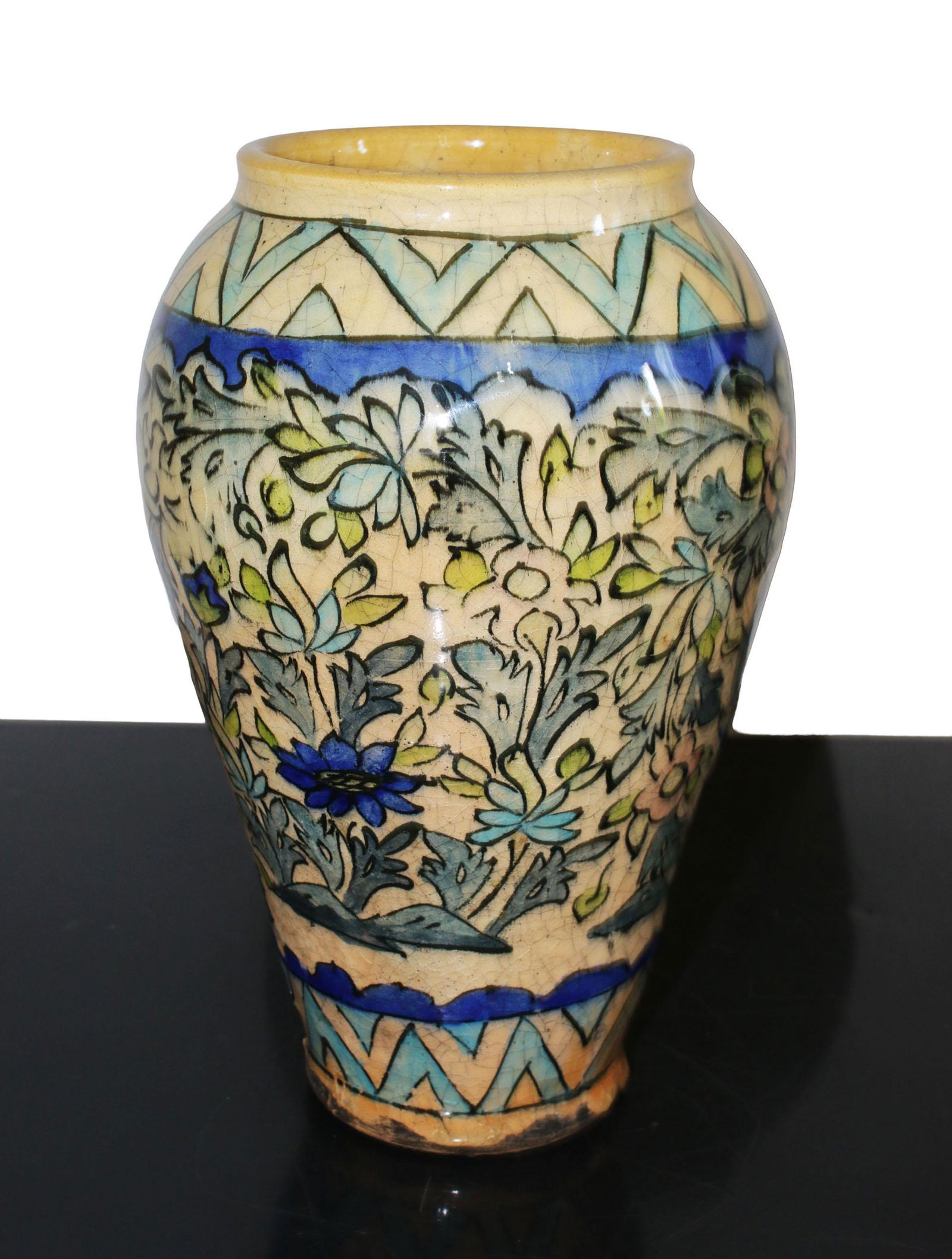 Persia Old porcelain vase. Bakhtiari people 26 cm (1 of 5)