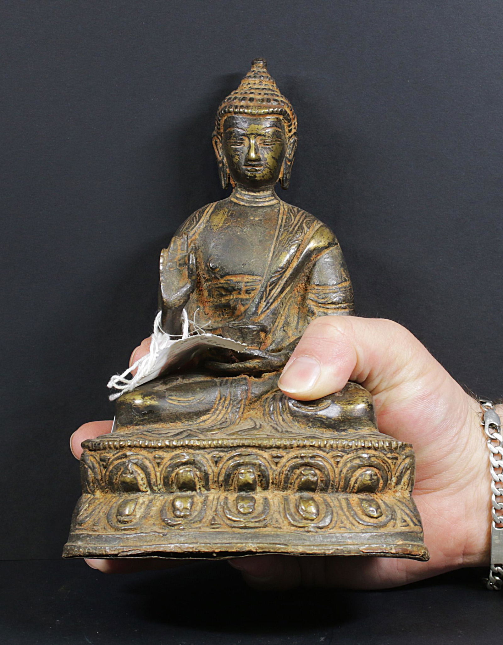 Tibet Bronze temple Shakyamuni Buddha statue 1950. 1,1 (1 of 9)