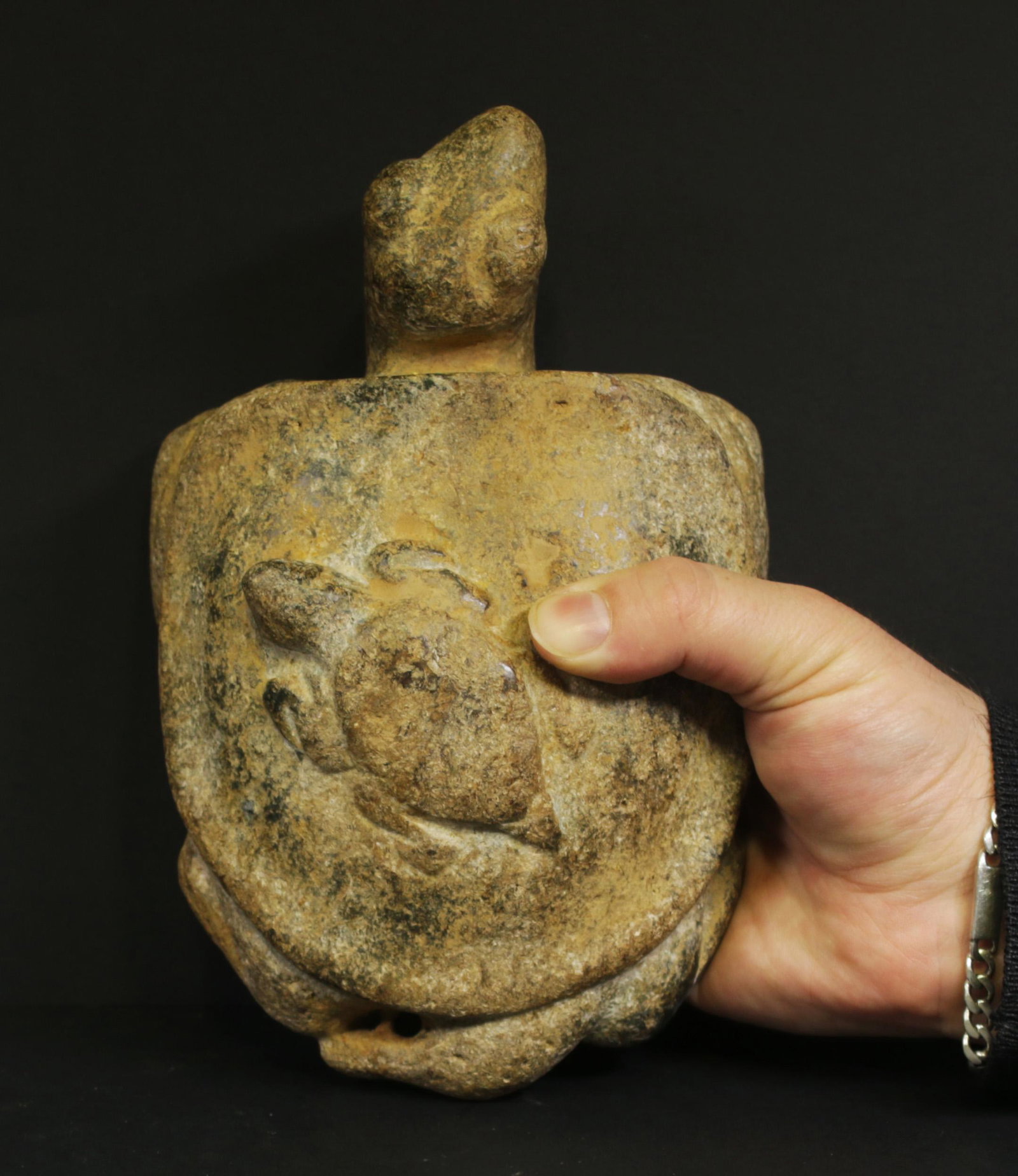 Qing dynasty 1500/1600 AD Handcarved hardstone turtle (1 of 5)