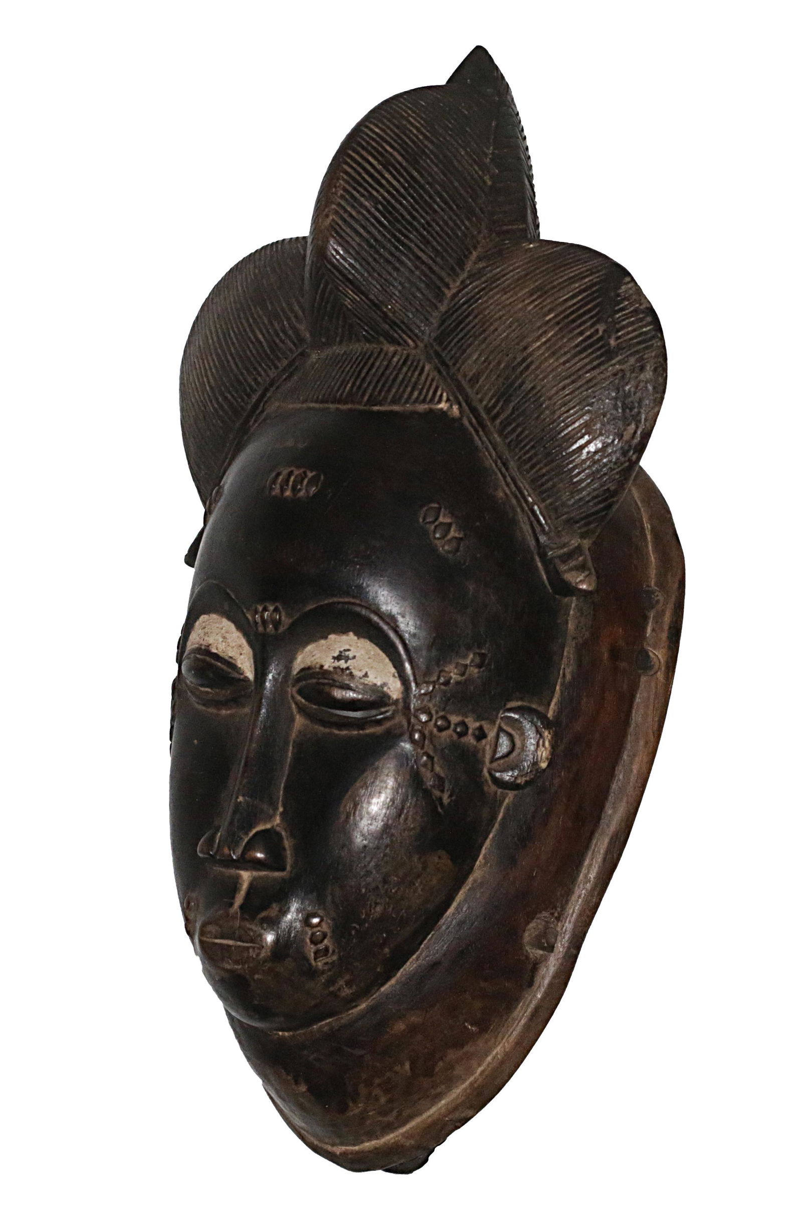 Ivory Coast Baule people Ceremonial mask Traces of (1 of 3)