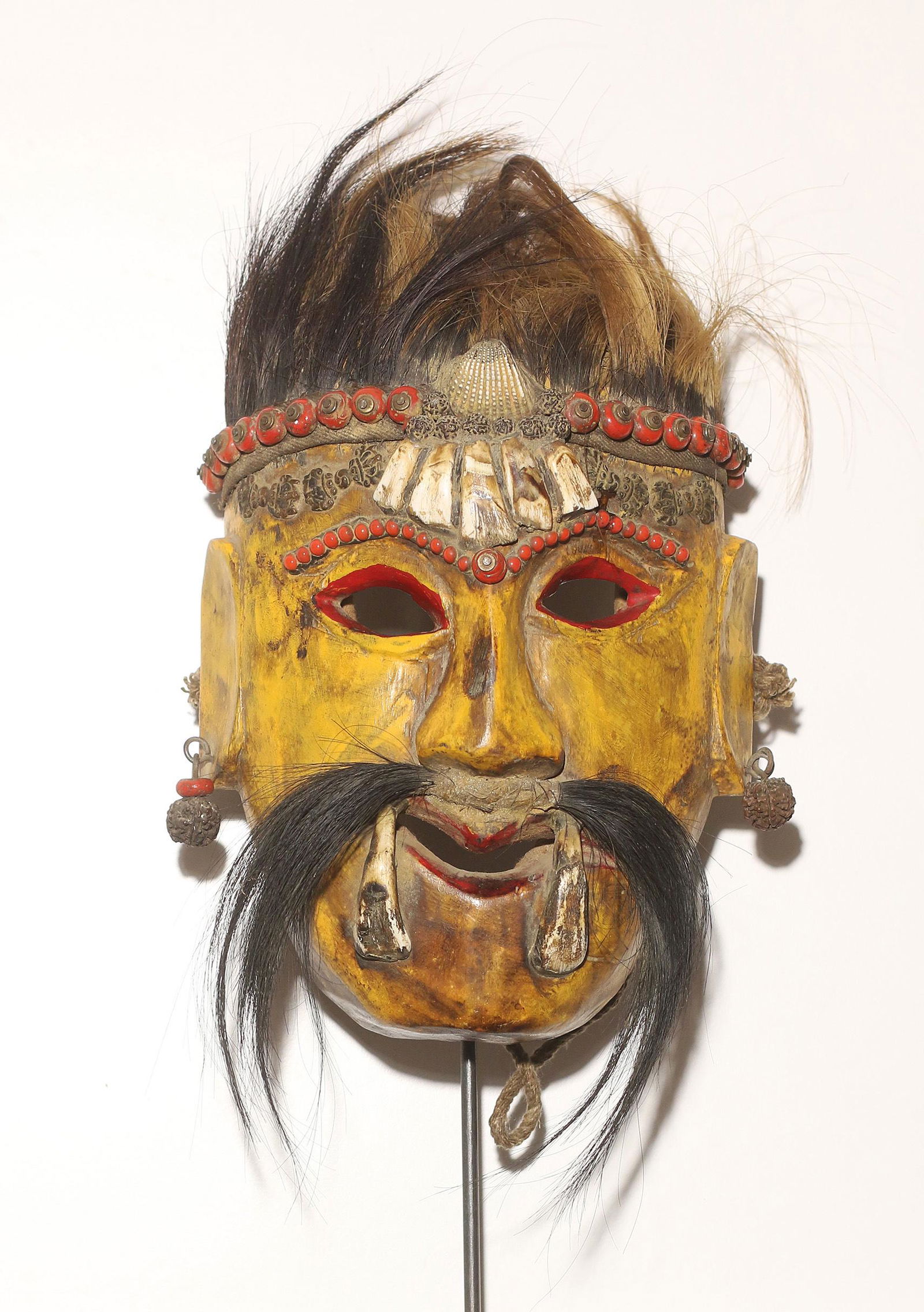 Tibet Himalayan tribes Mahakala ceremonial shaman mask (1 of 7)