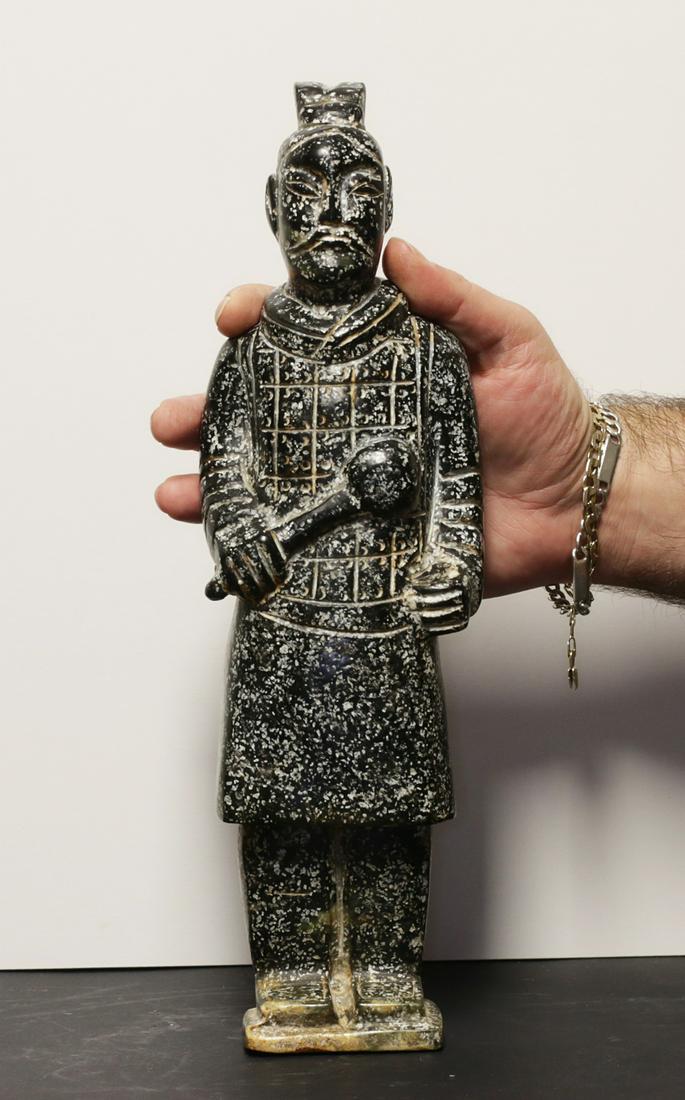 China empire 1800 Late Qing dynasty  Warrior black (1 of 5)