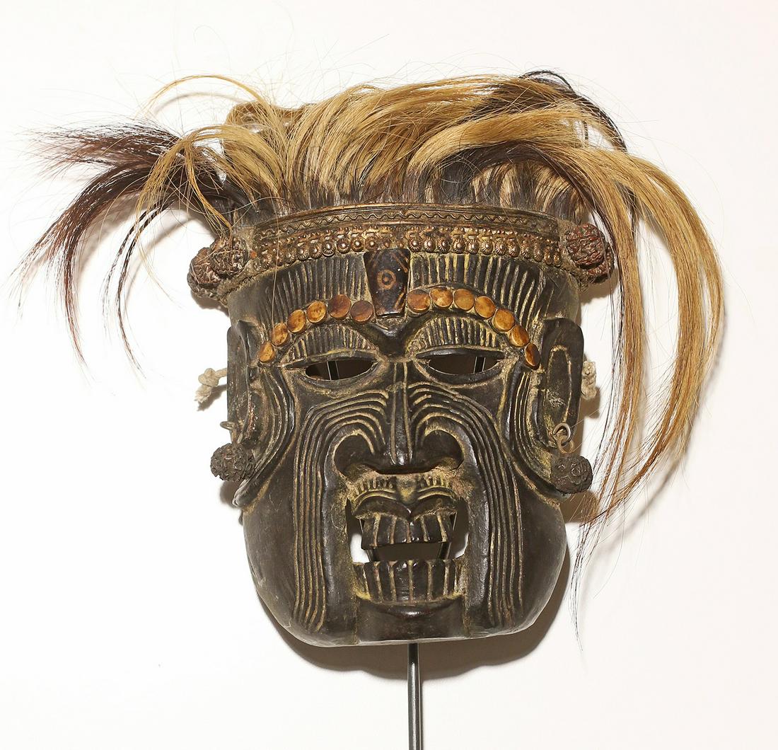 Tibet Himalayan tribes Mahakala ceremonial shaman mask (1 of 7)