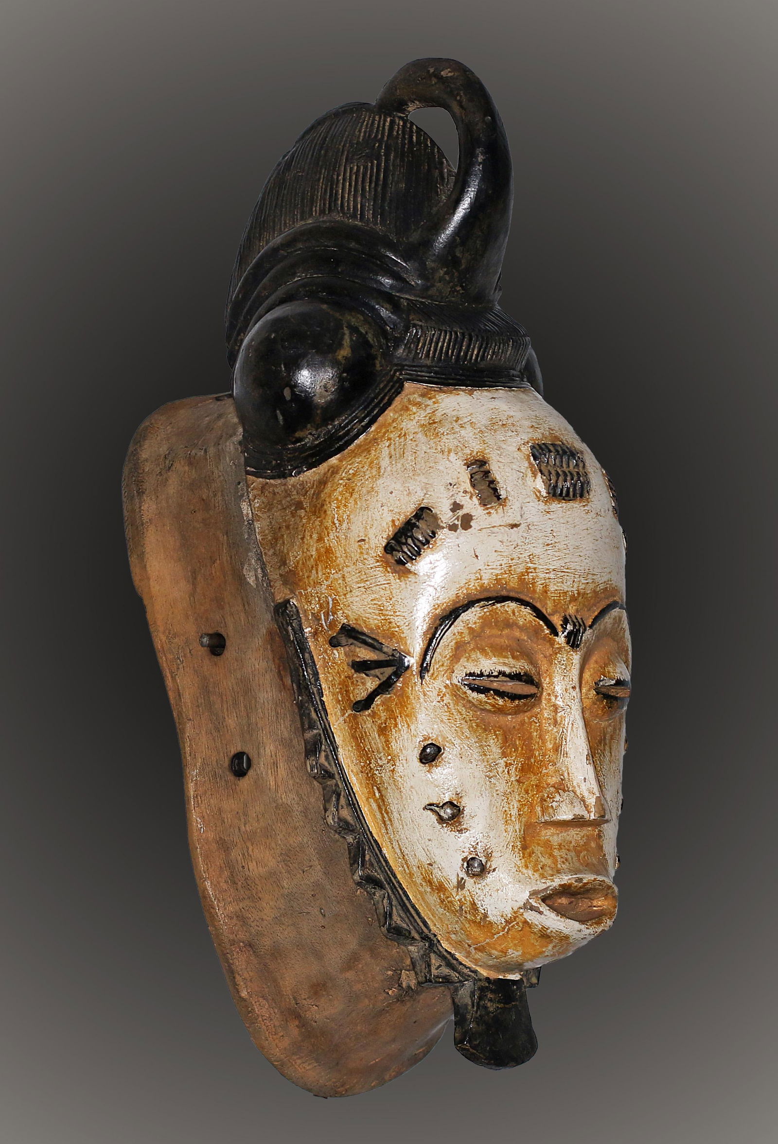 Gabon Punu people Old Ceremonial mask 1950 (1 of 4)