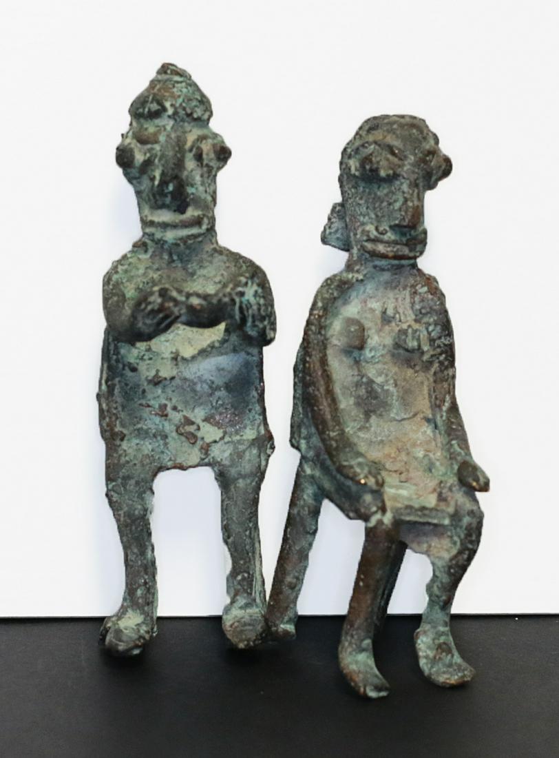 MALI DOGON 1800/1900 Couple of Bronze votive statue. (1 of 2)