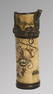 China Late Qing dynasty. 1890 Bone opium pipe handmade