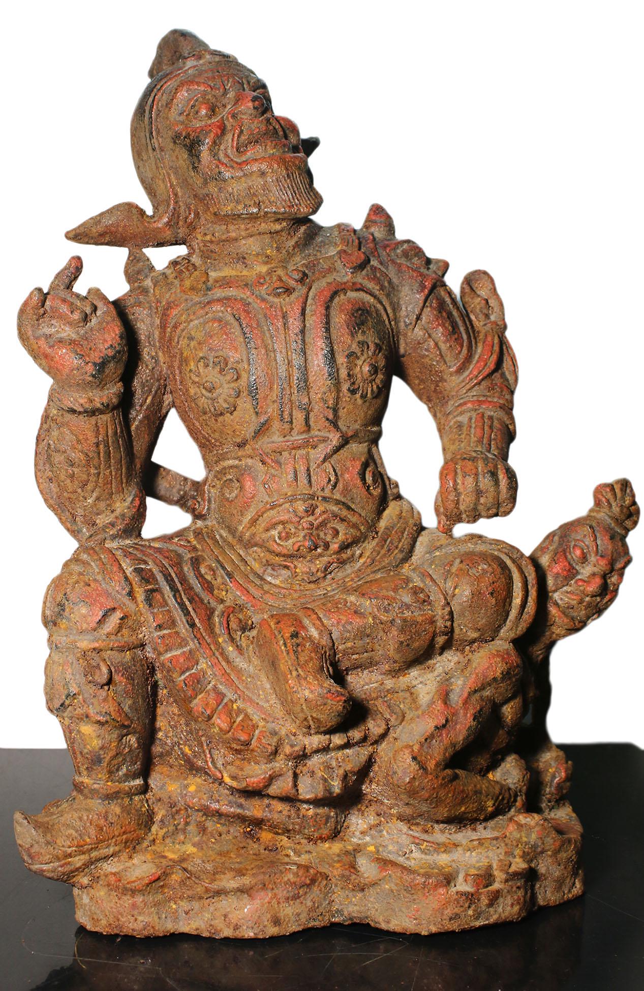 China HeilongJiang Qing 1800 AD Iron Vajrapani statue (1 of 5)