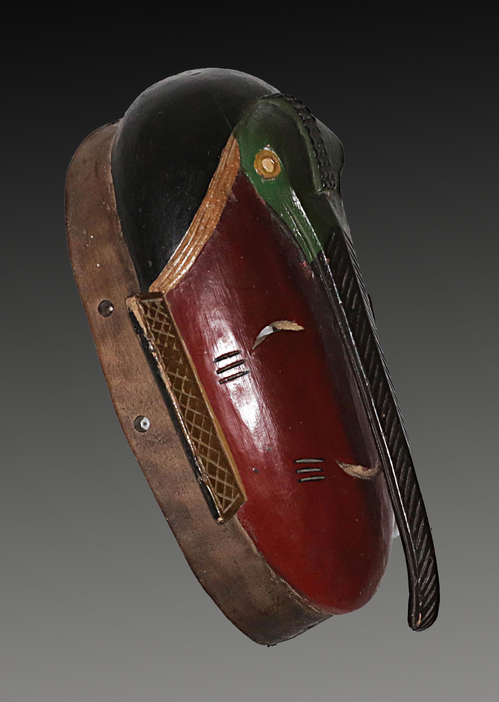 Ivory Coast JIMINI DJIMINI people Old Ceremonial mask (1 of 3)