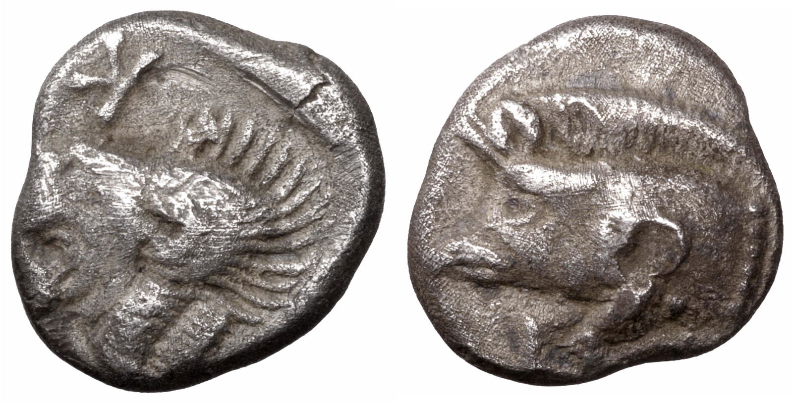 MYSIA Cyzicus 480-400 BC AR Obol (1 of 1)