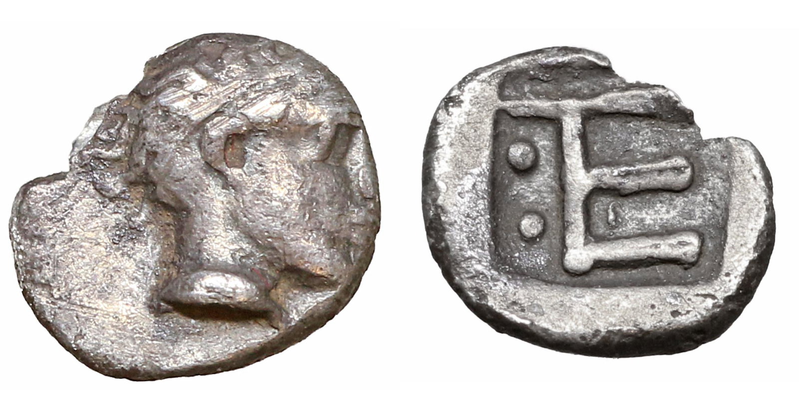 Ionia Kolophon AR Tetartemorion 450-410 BC (1 of 1)