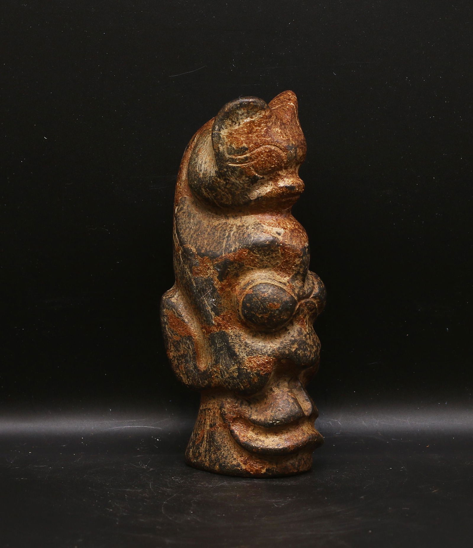 China/Mongolia 1700/1800 Handcarved stone statue (1 of 5)