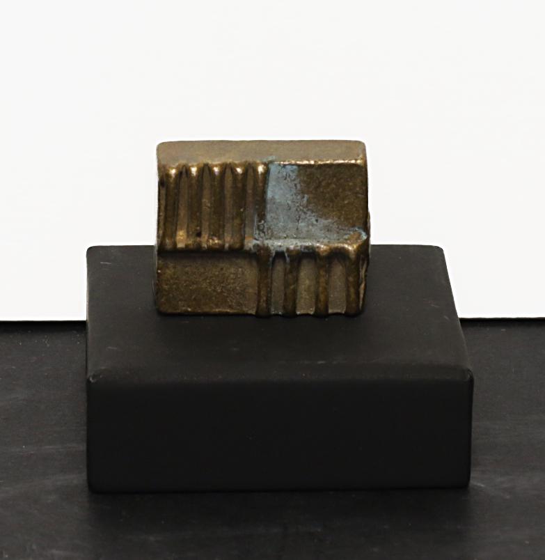 Ivory coast Ashanti People Bronze weight in a Square (1 of 6)