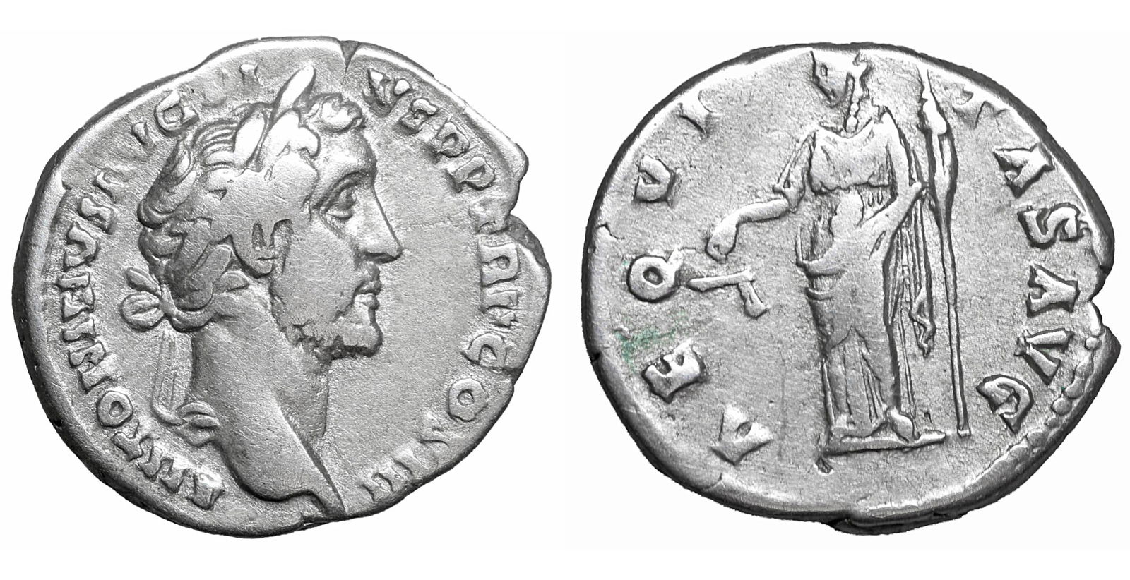 Antoninus Pius 138-161 Denarius Rome AD 140-143 (1 of 1)