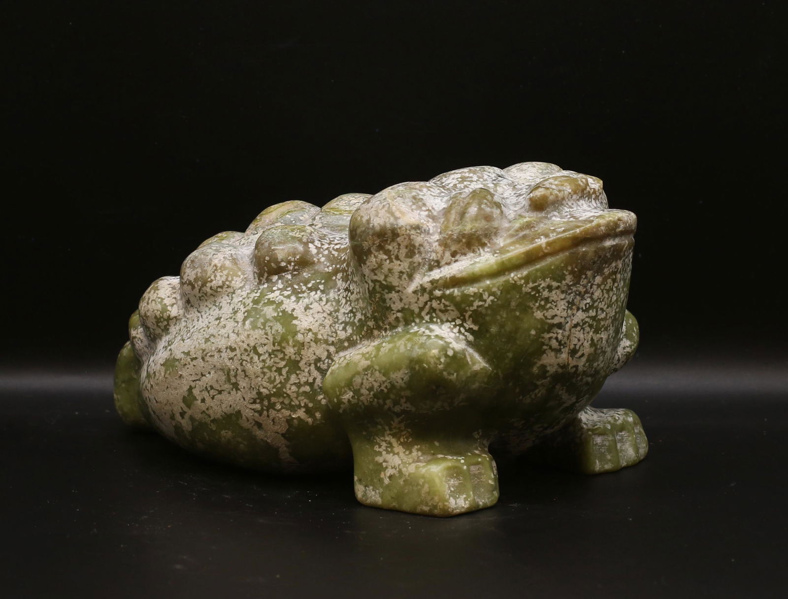 China/Mongolia. 1700/1800 frog stone statue 2,7kg-19cm (1 of 6)