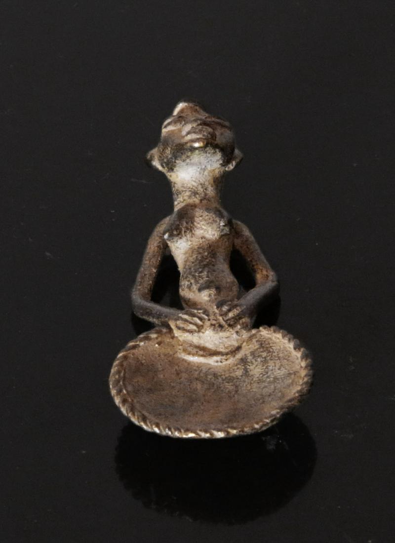 Mali Bronze weight Human figure shape 1900 circa (1 of 4)