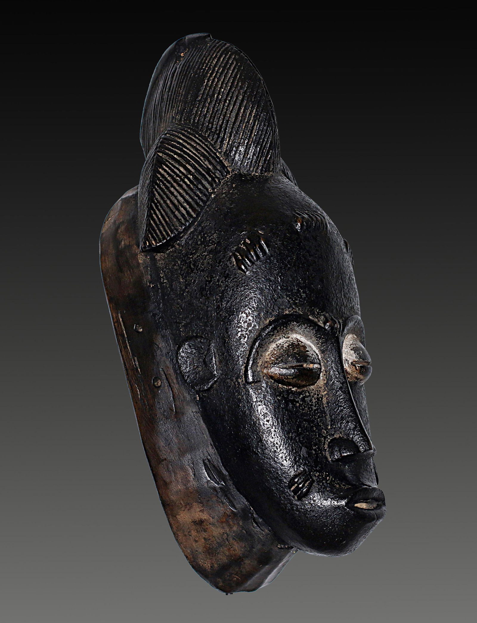 African Baule people Old Ceremonial mask 1940 (1 of 3)