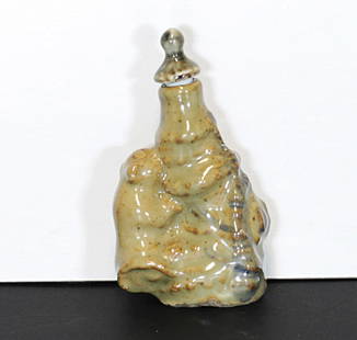 China Min Guo period Porcelain snuff bottle: China. Min Guo period. 1920 circa. Porcelain snuff bottle. 68 gr. - 8x5x3 cm.