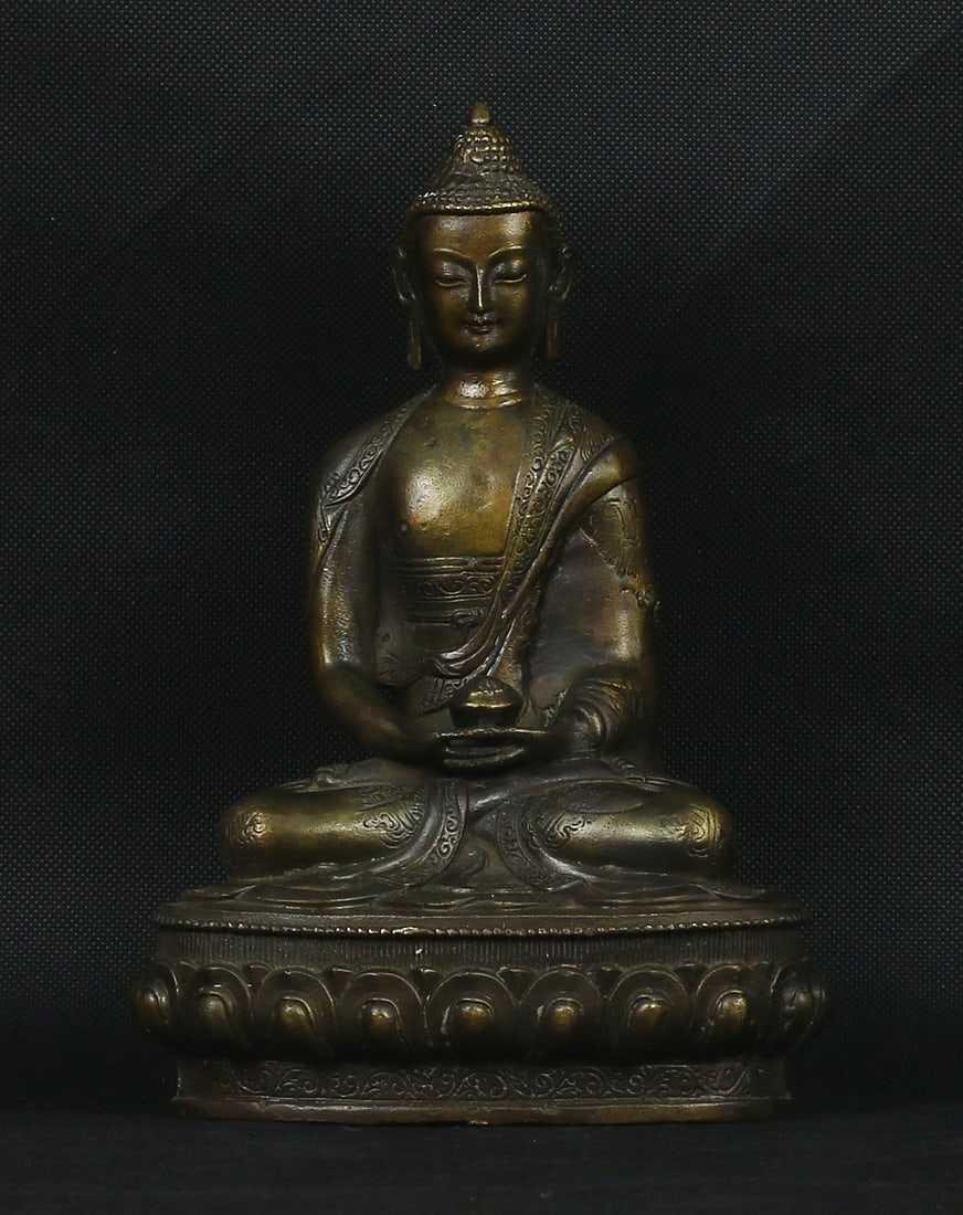 Tibet Bronze Sakyamuni Buddha 22cm (1 of 7)