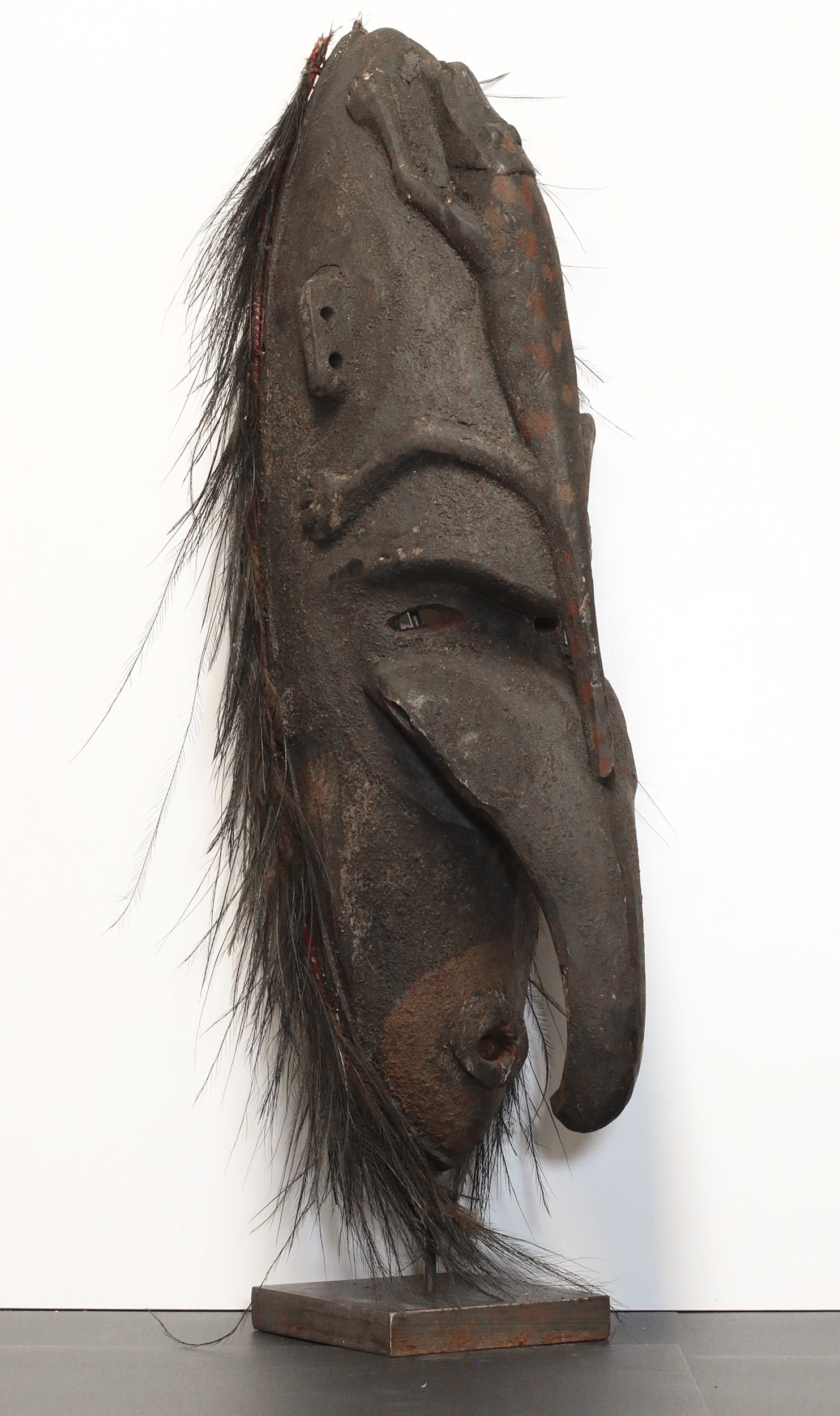 Papua New Guinea Exceptional wooden mask 1 kg-54cm (1 of 7)