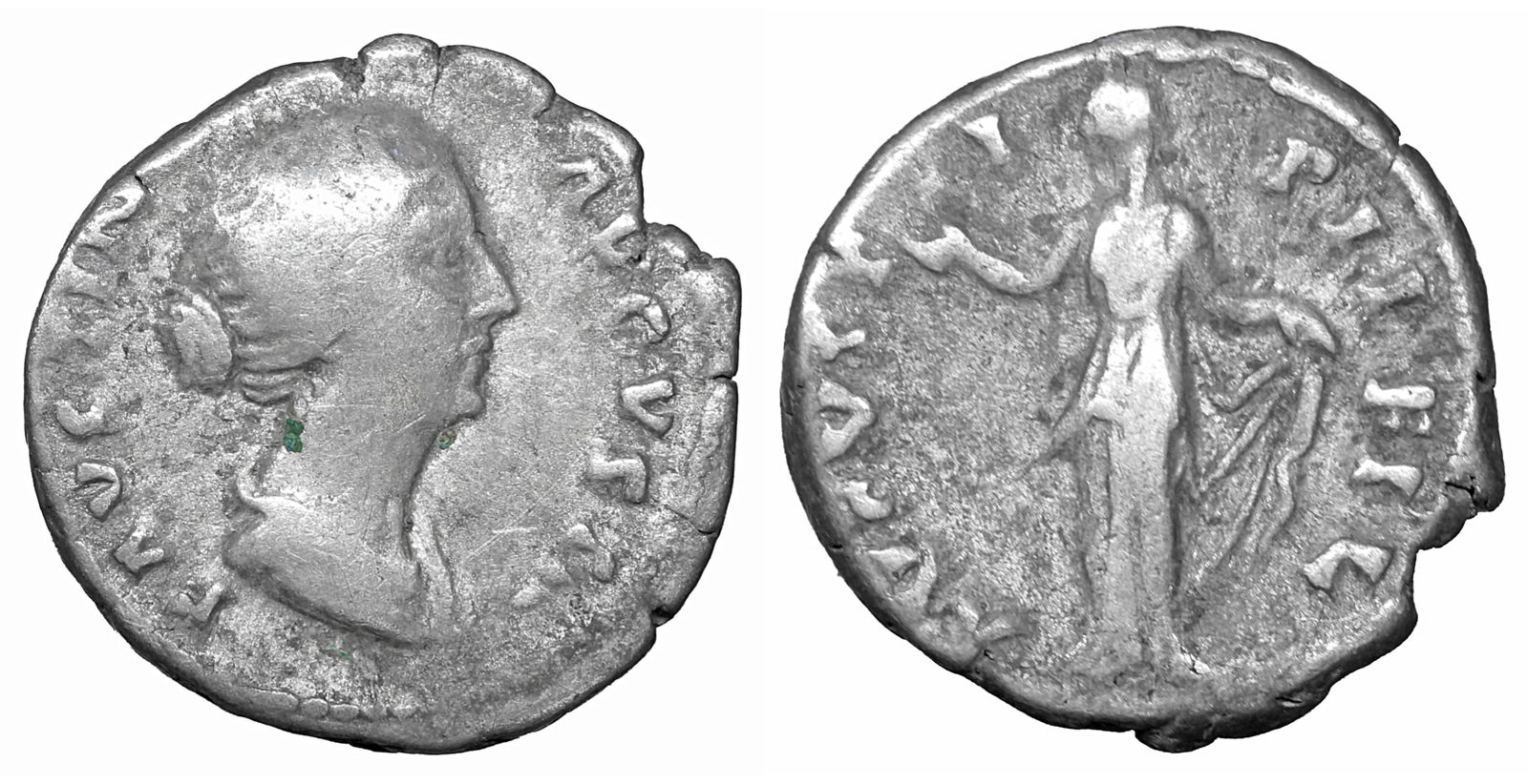 Faustina II Denarius Rome AD 147-161 Roman coin (1 of 1)