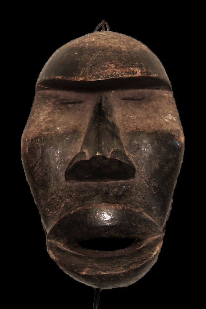 OLD CARVED WOOD MASK KHRAN PEOPLE 32cm-13" (1 of 7)