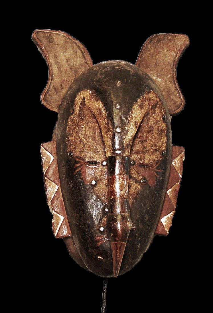 Djimimi people Carved wooden mask with 44 cm 17 inch (1 of 8)