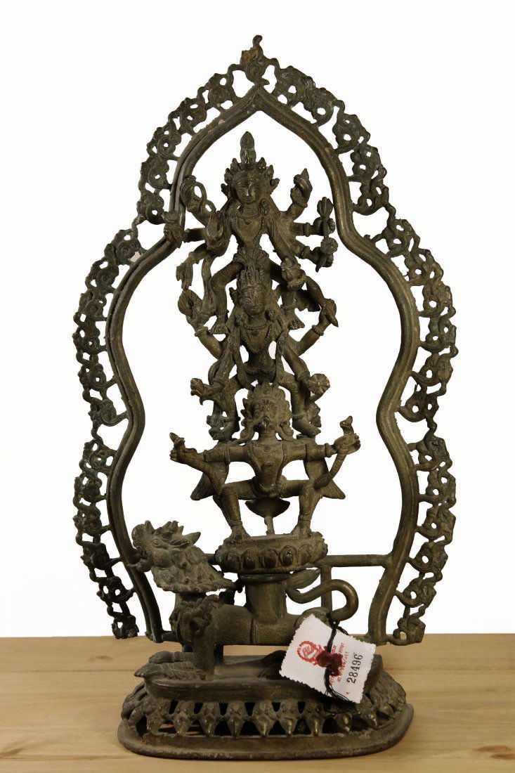 Nepal. Bronze temple statue Hari Hari Hari Vahana (1 of 9)