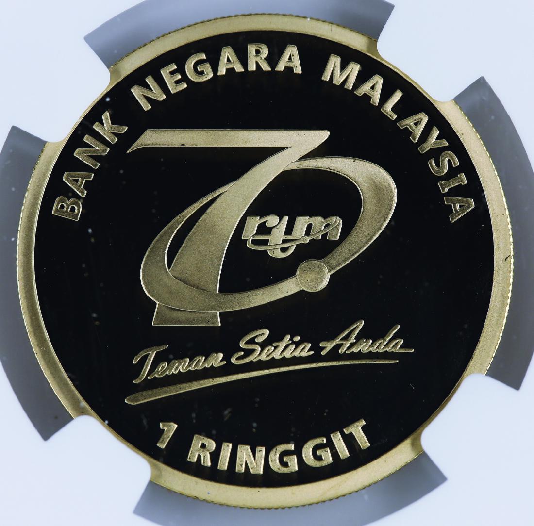 Malaysia 2016, RTM 70th Anniversary RM 1 NGC PF 69: Malaysia 2016, RTM 70th Anniversary RM 1 NGC PF 69 Ultra Cameo