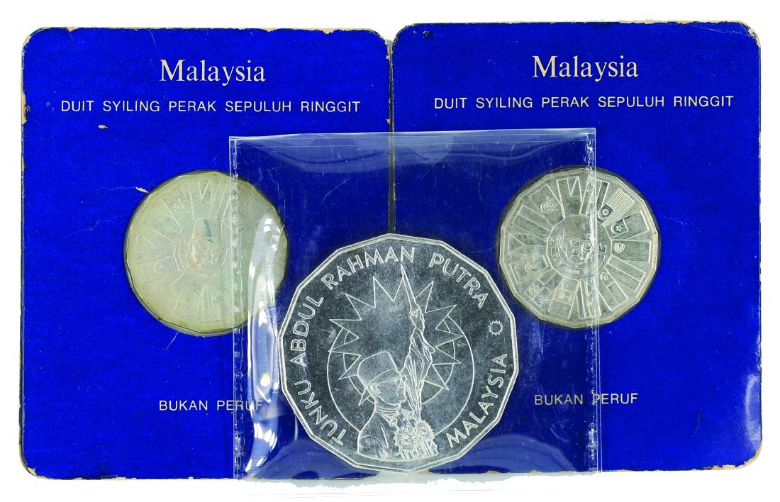 1976, 3rd Malaysia Plan RM10 (.925 Silver) BU KN8b)- (1 of 1)