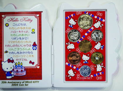 Japan Mint Set, The 80th Anniversary  of Winnie The: Japan Mint Set, The 80th Anniversary of Winnie The Pooh & The 30th Anniversary of Hello Kitty (2sets)