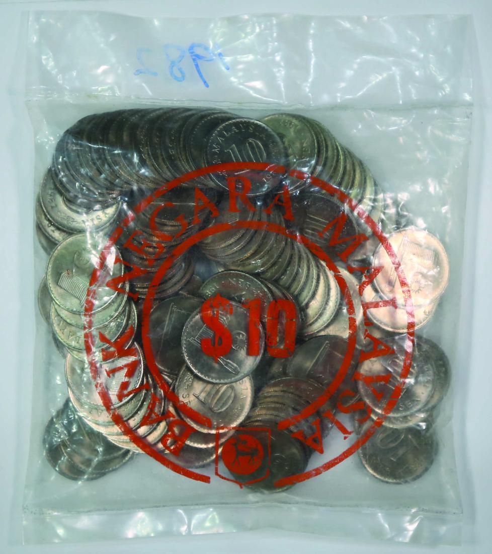 Malaysia 1982, 10 Cents (100pcs) UNC (1 of 1)
