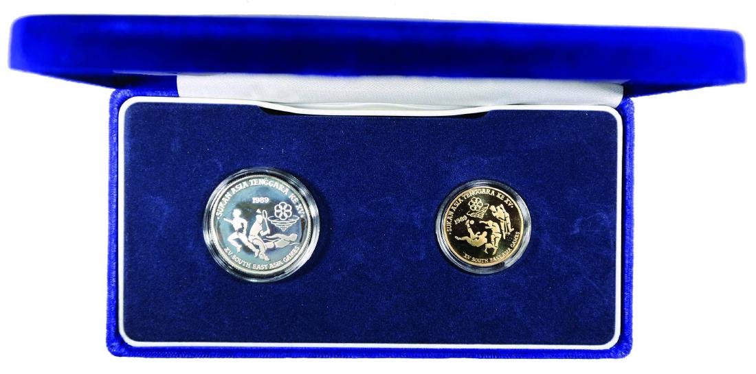 Malaysia 1989, 15th S.E.A Games (KN35) Proof set of 2 (1 of 1)