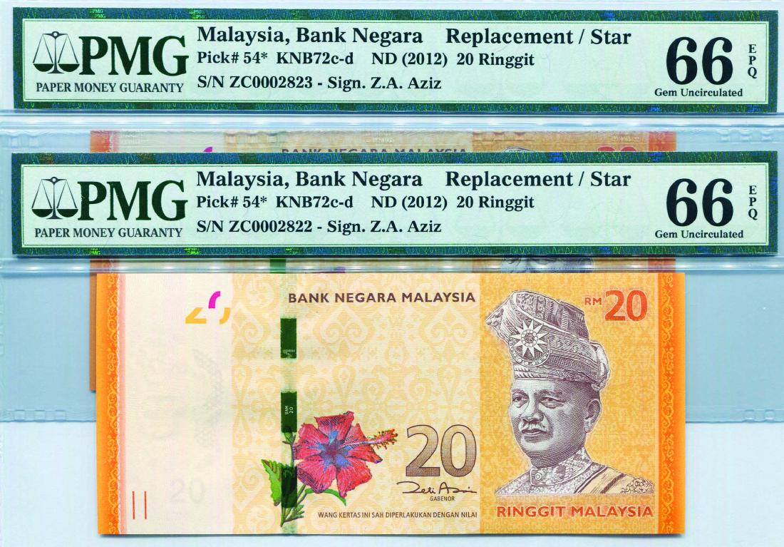 20 Ringgit 12th Series. Zeti Aziz (KNB72e:P54*) (1 of 1)