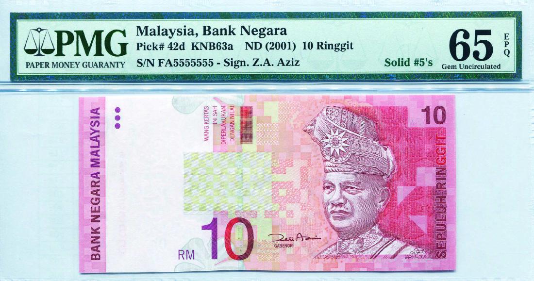 10 Ringgit 11thSeries Sign. Zeti Aziz (KNB63f:P46) (1 of 1)