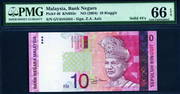 10 Ringgit 11th Series, Zeti Aziz (KNB63c:P46) Solid