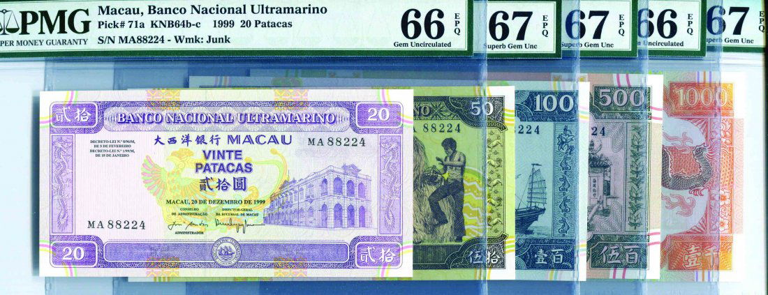 Macau BNU Bank  Match number set (1 of 1)