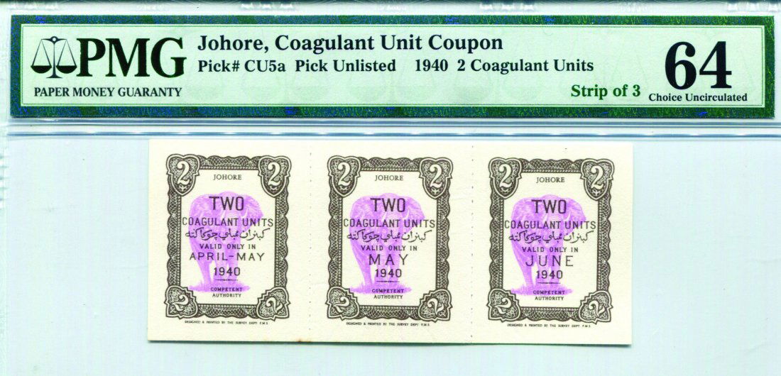 Johore 1940 2 Coagulant units coupon (1 of 1)