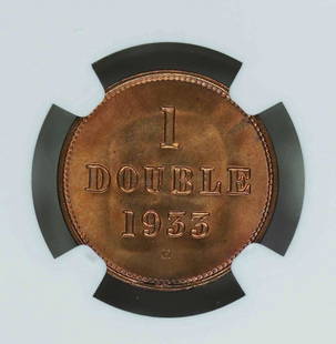 Guernsey 1933H 1 Double, NGC MS 66RD: Guernsey 1933H 1 Double, NGC MS 66RD