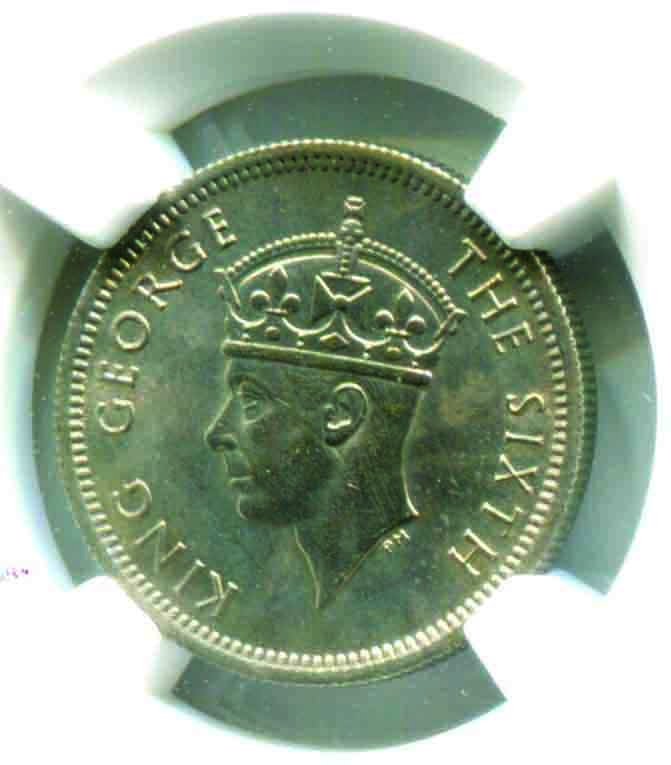 Malaya 1950, 10 Cents NGC MS 63 (1 of 2)