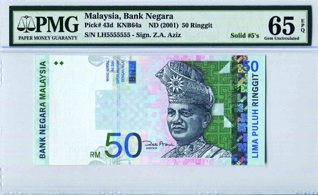 50 Ringgit 11th Series. Sign Zeti Aziz (1 of 1)