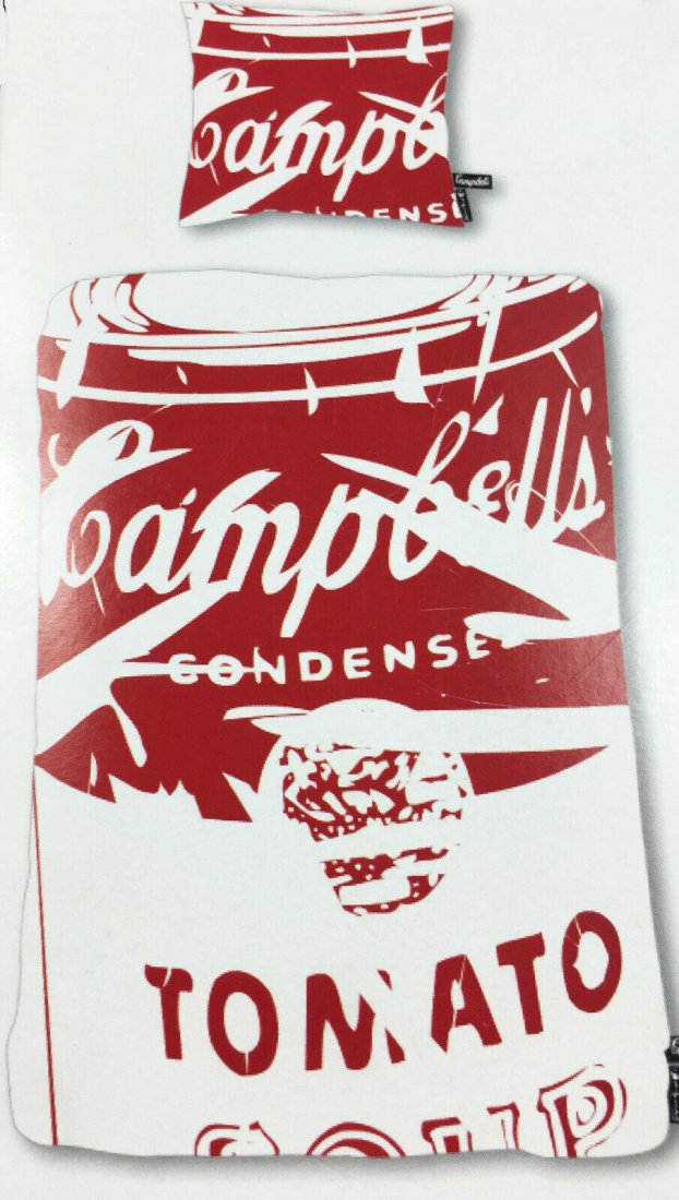 Andy Warhol Campbell Soup Print Bed Linen Metric Sz (1 of 4)