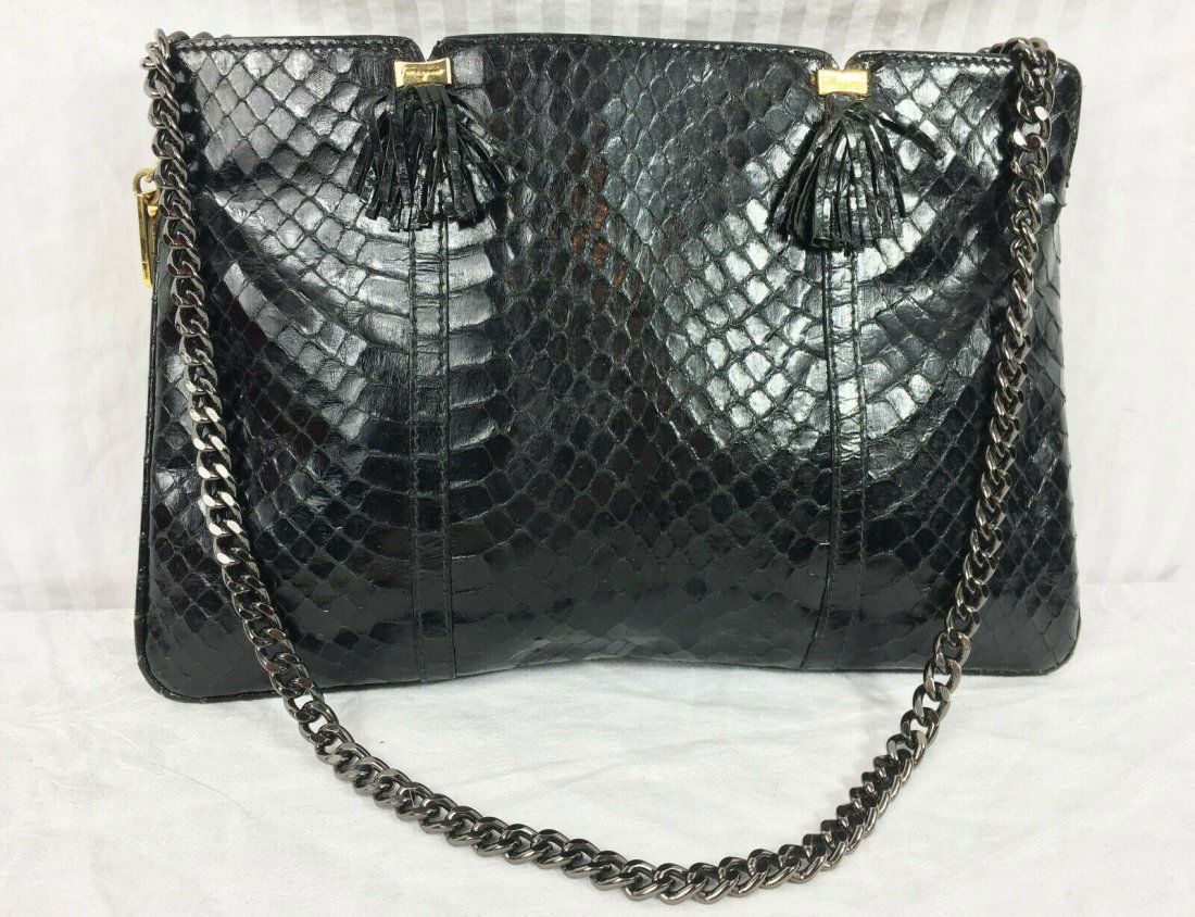 Salvatore Ferragamo Evening Bag: Good condition, chain was updated.