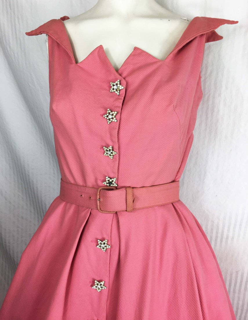 50s Pink Shooting Star Dress Lk Thierry Mugler (1 of 5)