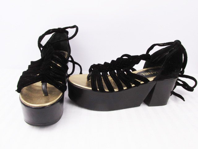 Chanel Gladiator Platform Sandals 37: Shipping for this lot is $15.00 USA, $40.00 International. We combine shipping on multiple lots. ZERO% BUYERS PREMIUM ON ALL LOTS!! Payment is due within 7 days of invoice or item is forfeited and wil