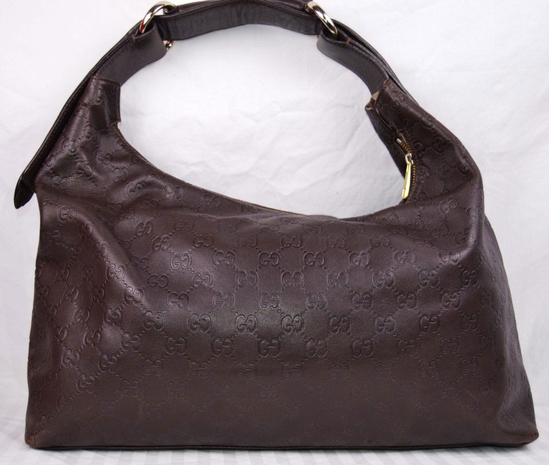 Gucci Guccissima Brown Hobo Bag (1 of 6)