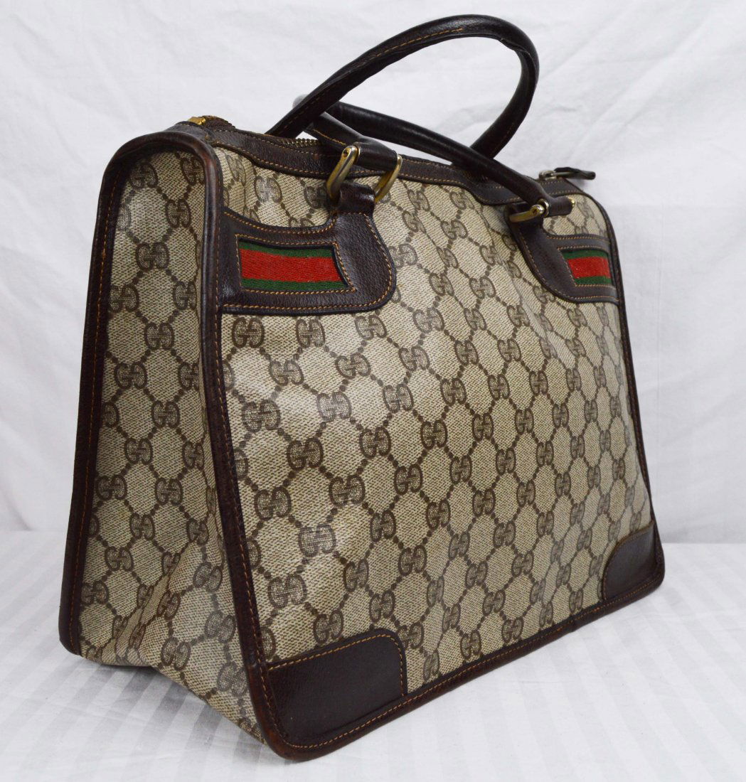 Vintage Gucci Tote Bag Brown Monogram (1 of 5)