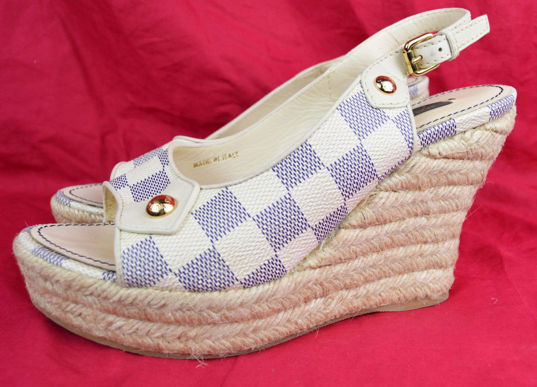 Brittany Murphy Owned & Worn Louis Vuitton Damier Wedge (1 of 4)