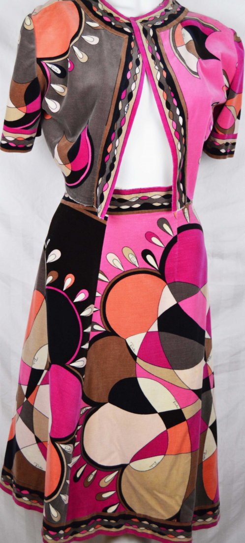 Emilio Pucci Velvet 2 Pc Skirt & Jacket (1 of 7)
