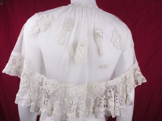 C 1900 Edwardian Irish Crochet Capelet (1 of 5)